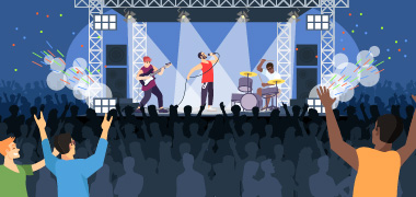 Live events performed in front of a large audience