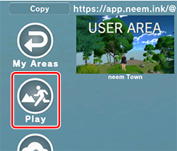 Play button in area editor