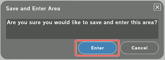 Save and Play popup in area editor