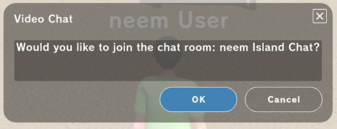 Streaming Chat join popup