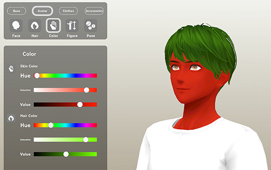 Avatar Editor - Skin color slider