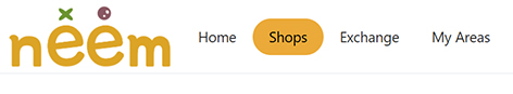 Header navigation Shops button