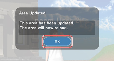 Photo Mode - Area updated dialog