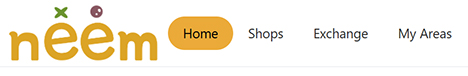 neem home page button in header navigation