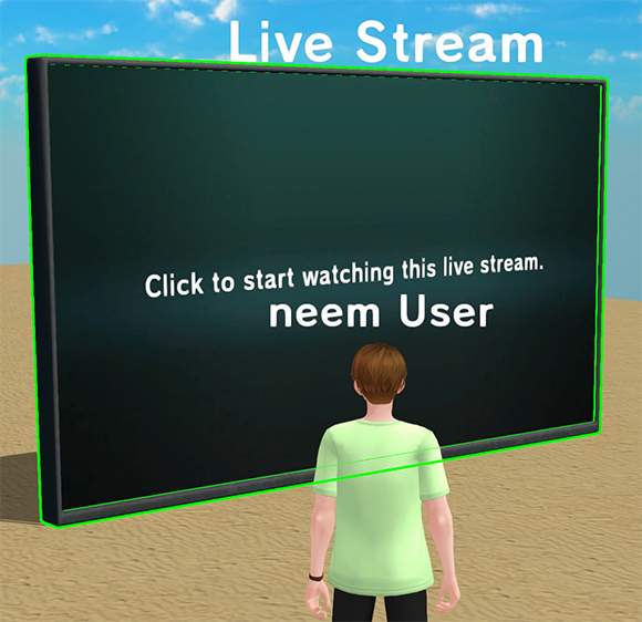 Checking live screen placed in area