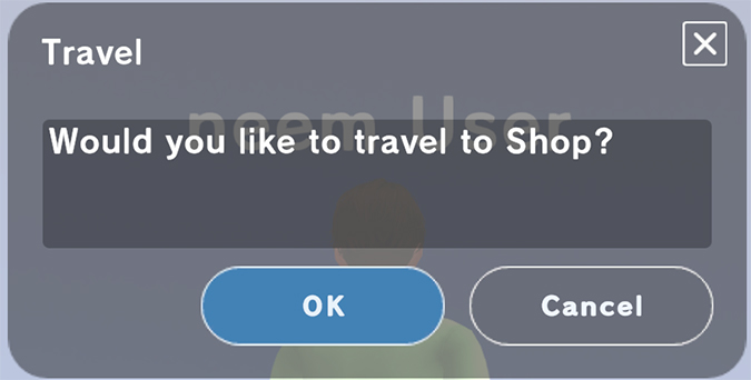 Travel dialog