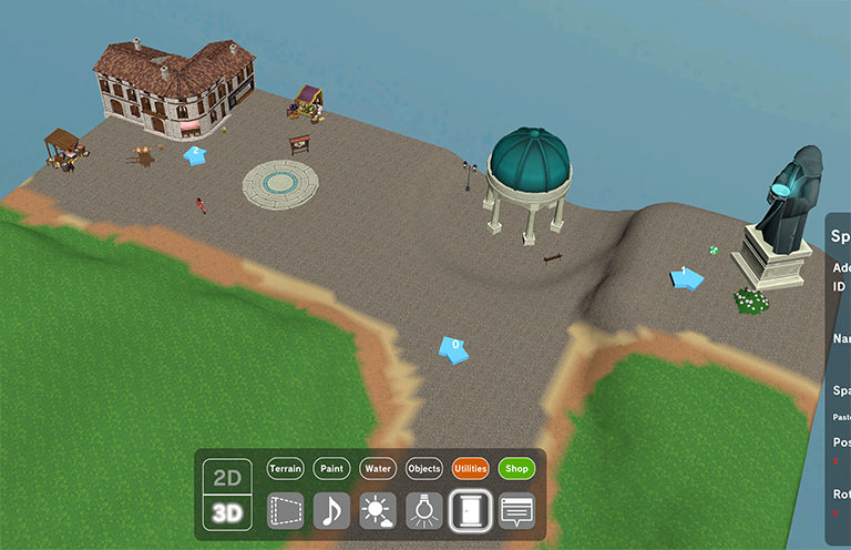Area with multiple spawn points
