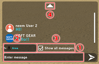Text chat window overview