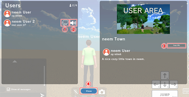 Area Info window overview