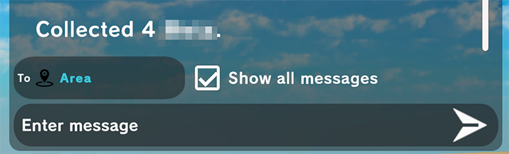 Chat box displaying how much Meta was collected