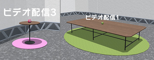 イベント会場でストリーミングチャットに参加できる配置物